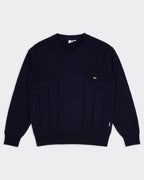 Lacoste Navy Crewneck Jumper - M