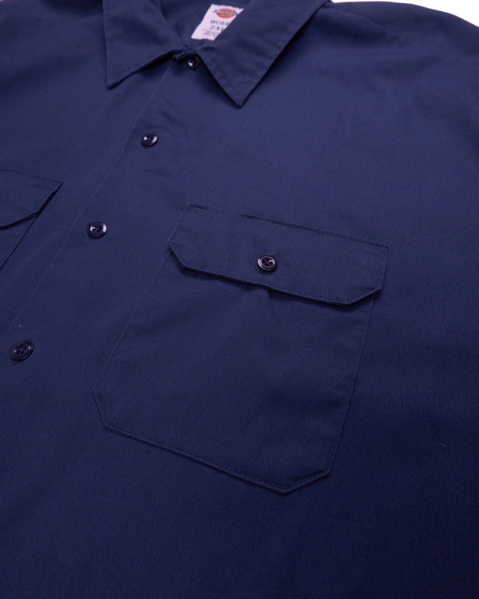Dickies Navy Button-up Shirt - XXL