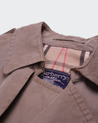 Burberry 1970's Beige Cotton Double - breasted Trenchcoat - L