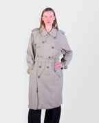 Burberry 1970's Beige Cotton Trenchcoat - L