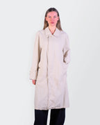 Burberry 1980's Beige Cotton Trenchcoat - M