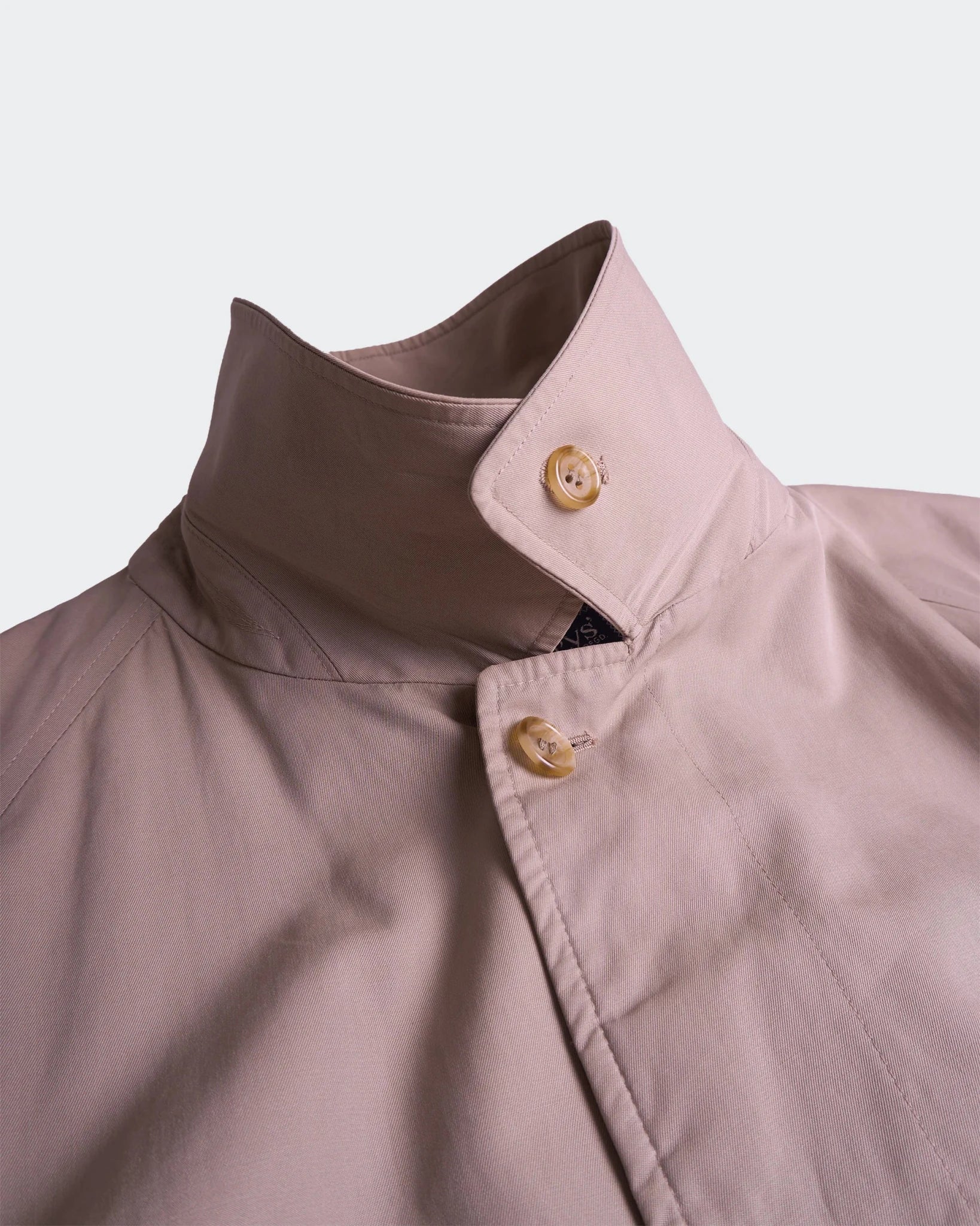Burberry 1990's Beige Cotton Car Coat - L