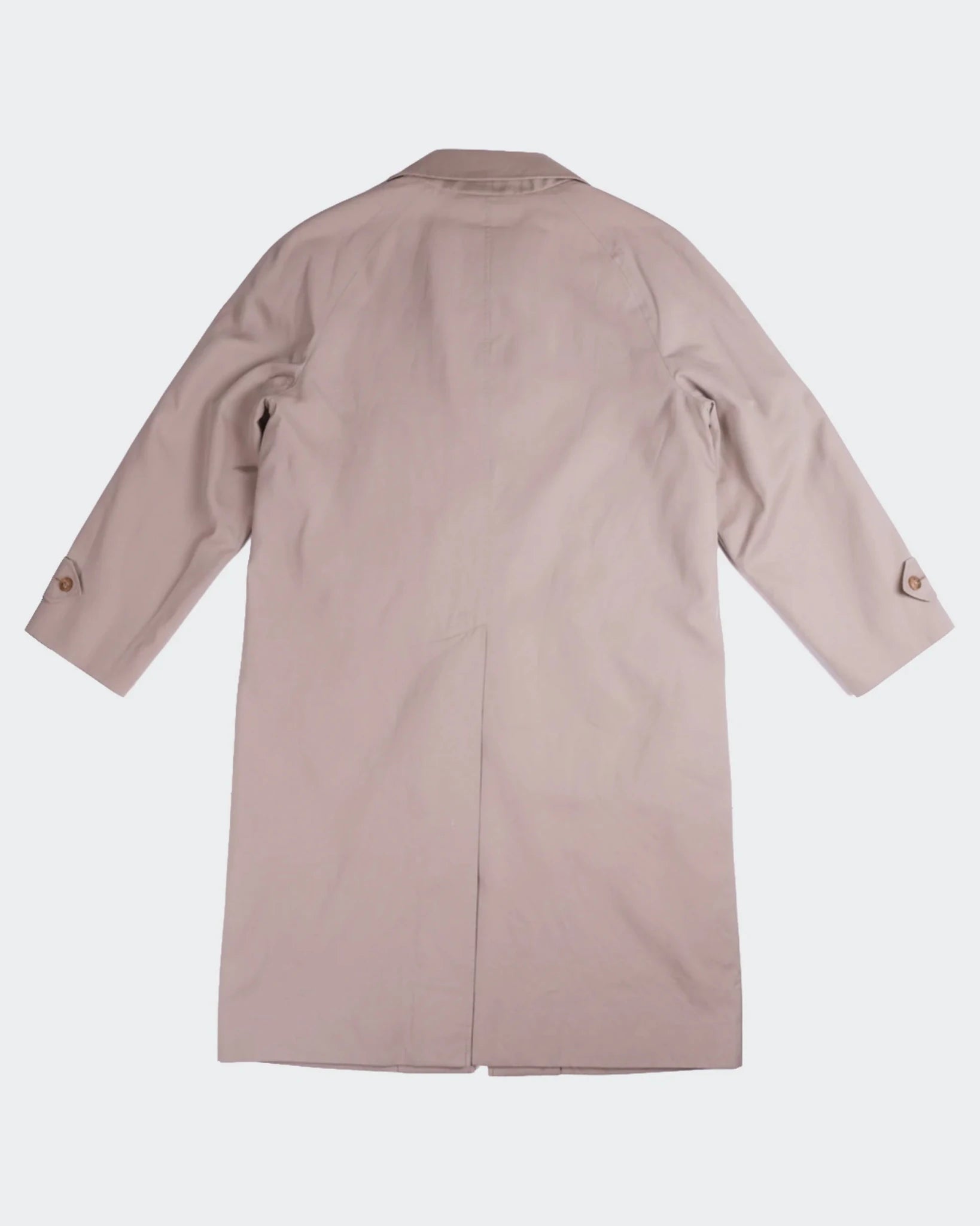 Burberry 1990's Beige Cotton Car Coat - L
