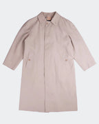 Burberry 1990's Beige Cotton Car Coat - L