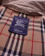 Burberry 1990's Beige Cotton Double - breasted Trenchcoat - S
