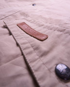Burberry 1990's Beige Cotton Field Jacket - L