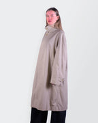 Burberry 1990's Beige Cotton Raincoat - L