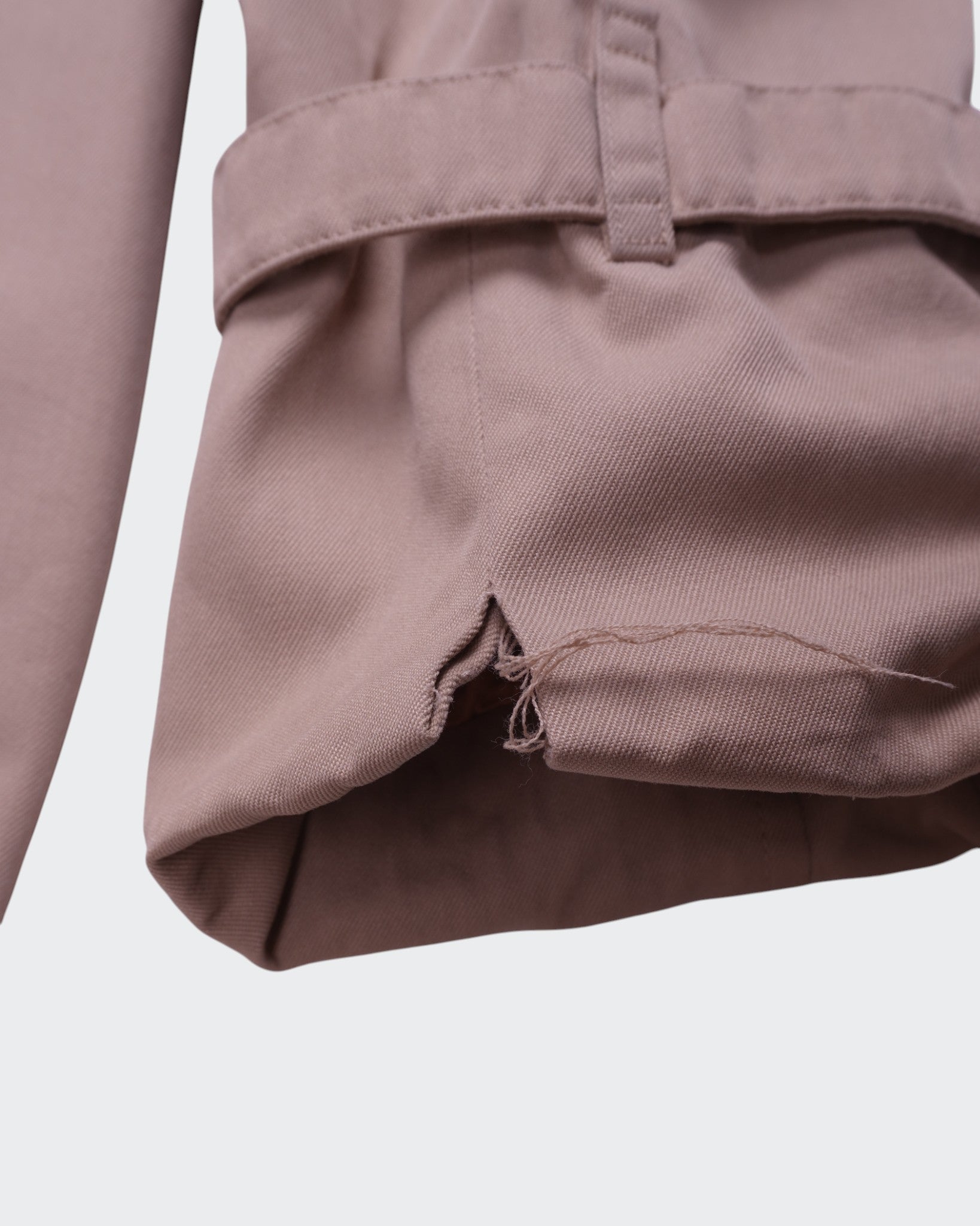 Burberry 1990's Beige Cotton Trenchcoat - L
