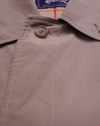 Burberry 1990's Beige Cotton Trenchcoat - L