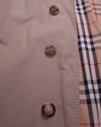 Burberry 1990's Beige Cotton Trenchcoat - L