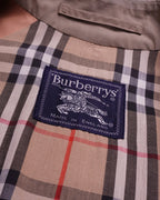 Burberry 1990's Beige Cotton Trenchcoat - L