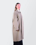Burberry 1990's Beige Cotton Trenchcoat - L