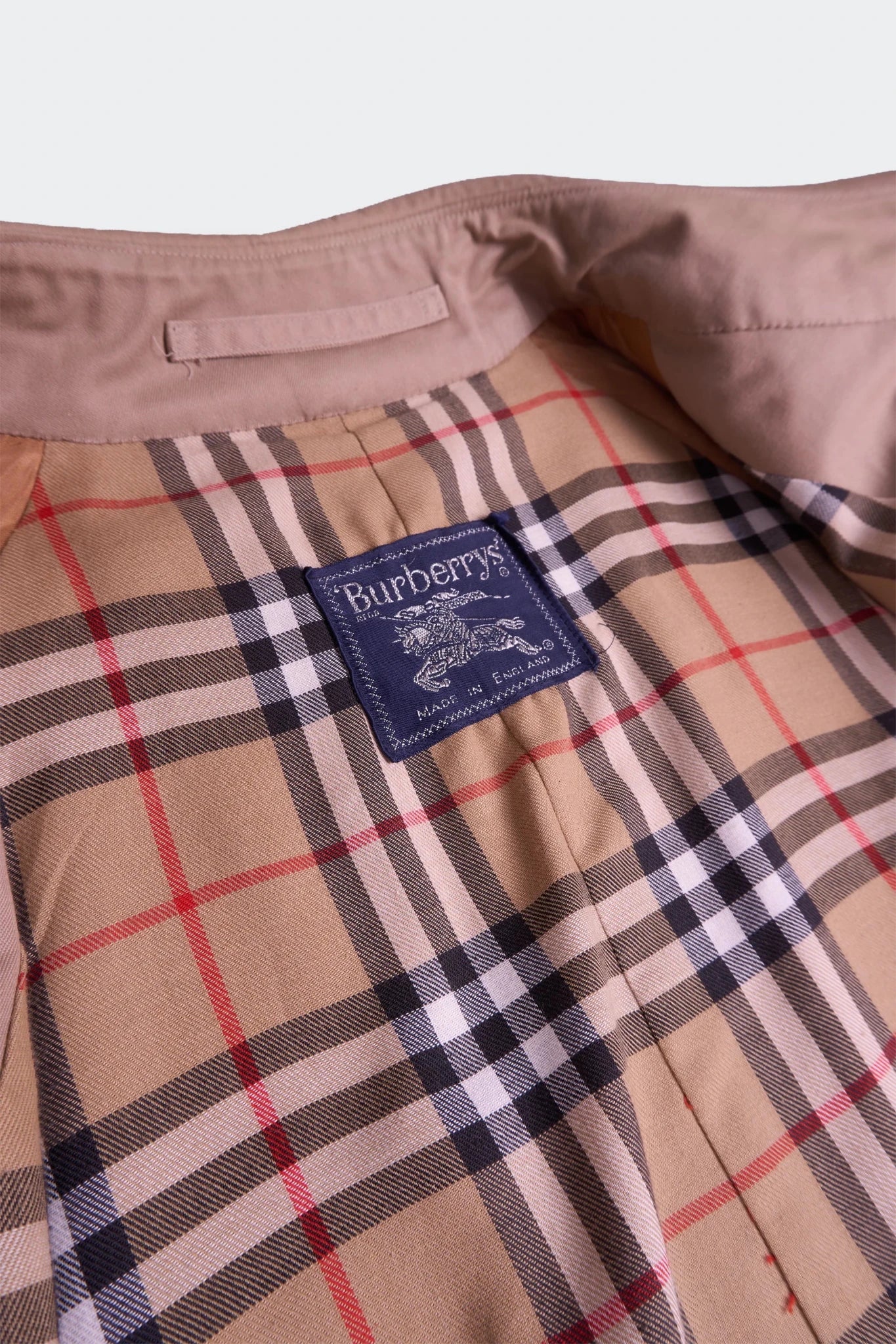 Burberry 1990's Beige Cotton Trenchcoat - M