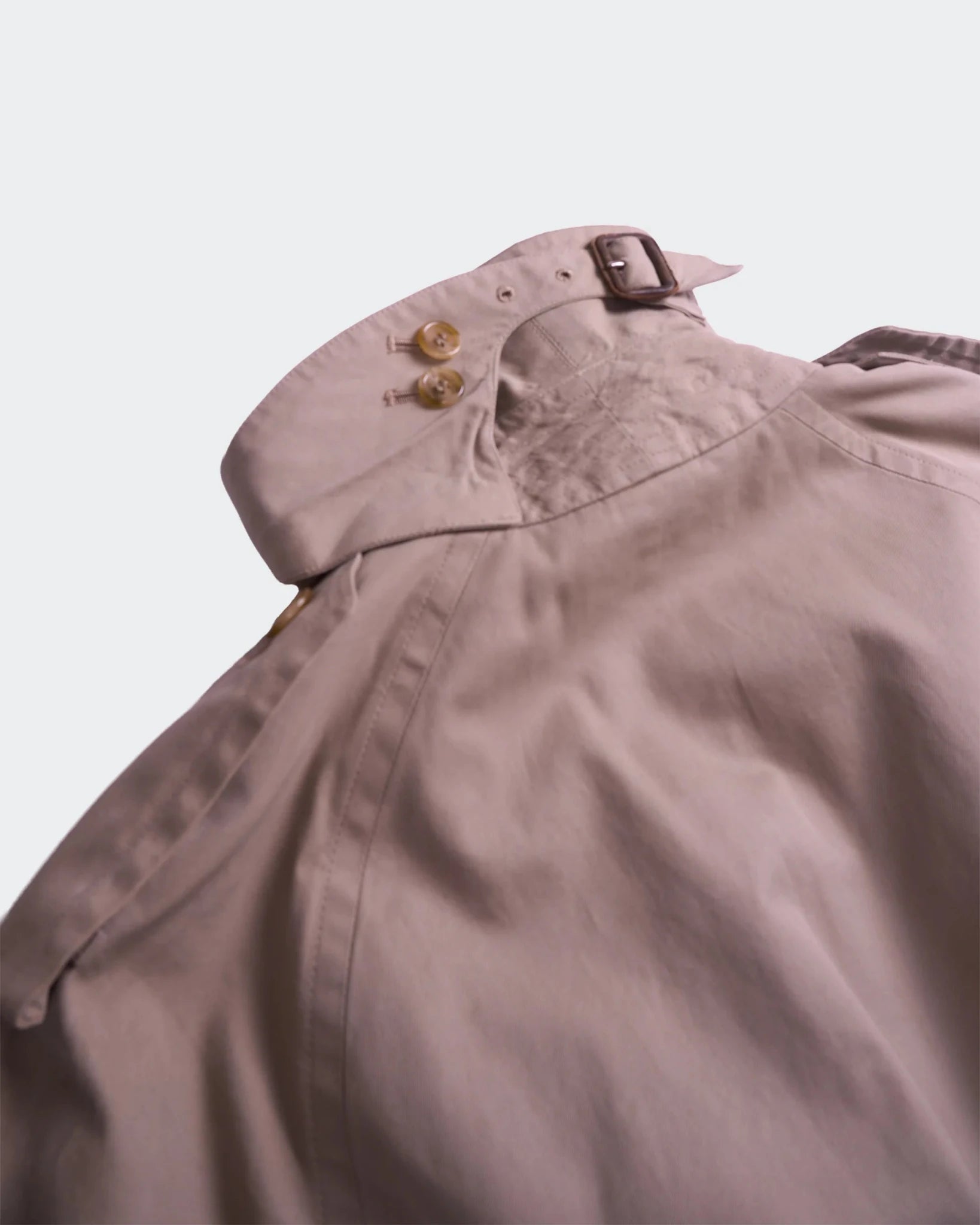 Burberry 1990's Beige Cotton Trenchcoat - M