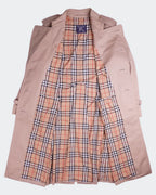 Burberry 1990's Beige Cotton Trenchcoat - M