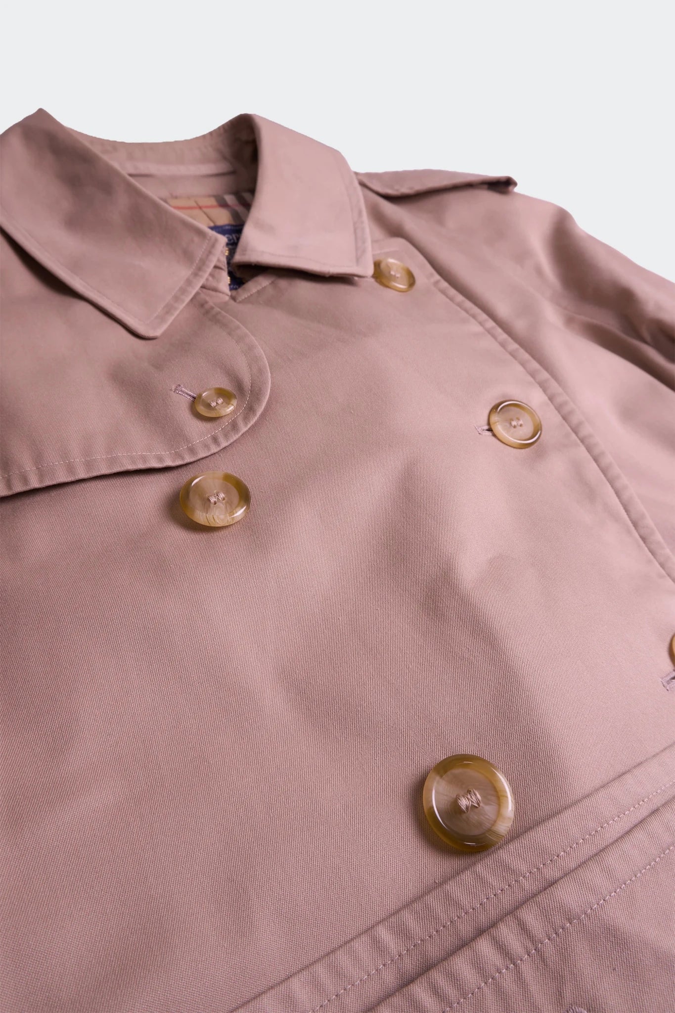 Burberry 1990's Beige Cotton Trenchcoat - M