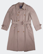 Burberry 1990's Beige Cotton Trenchcoat - M