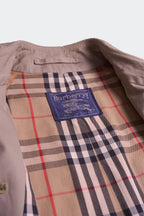Burberry 1990's Beige Cotton Trenchcoat - M