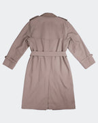 Burberry 1990's Beige Cotton Trenchcoat - M