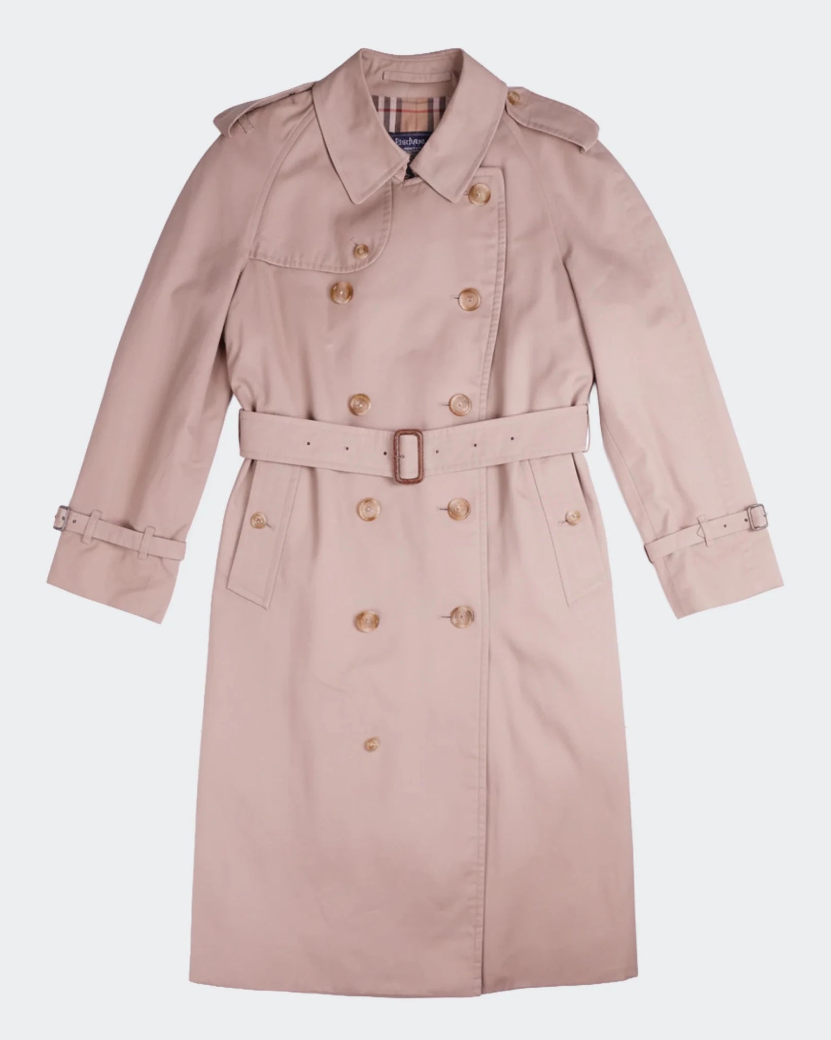 Burberry 1990's Beige Cotton Trenchcoat - M