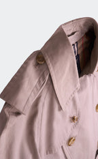 Burberry 1990's Beige Cotton Trenchcoat - M