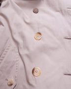 Burberry 1990's Beige Cotton Trenchcoat - S