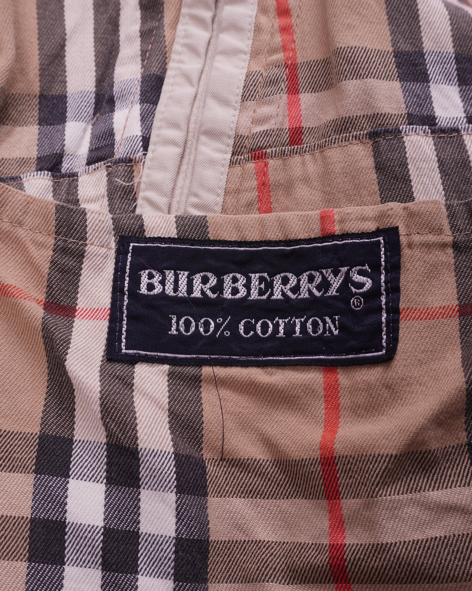 Burberry 1990's Beige Cotton Trenchcoat - S