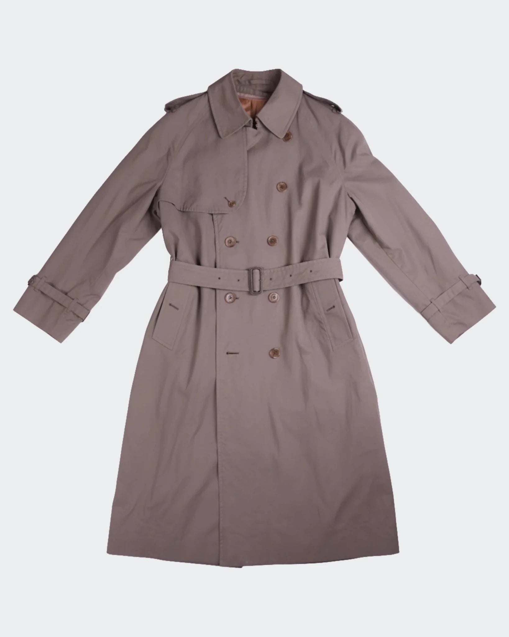 Burberry 1990's Beige Cotton Trenchcoat - XXL