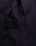 Burberry 1990's Black Cotton Trenchcoat - M
