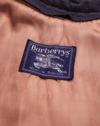 Burberry 1990's Black Wool Overcoat - M