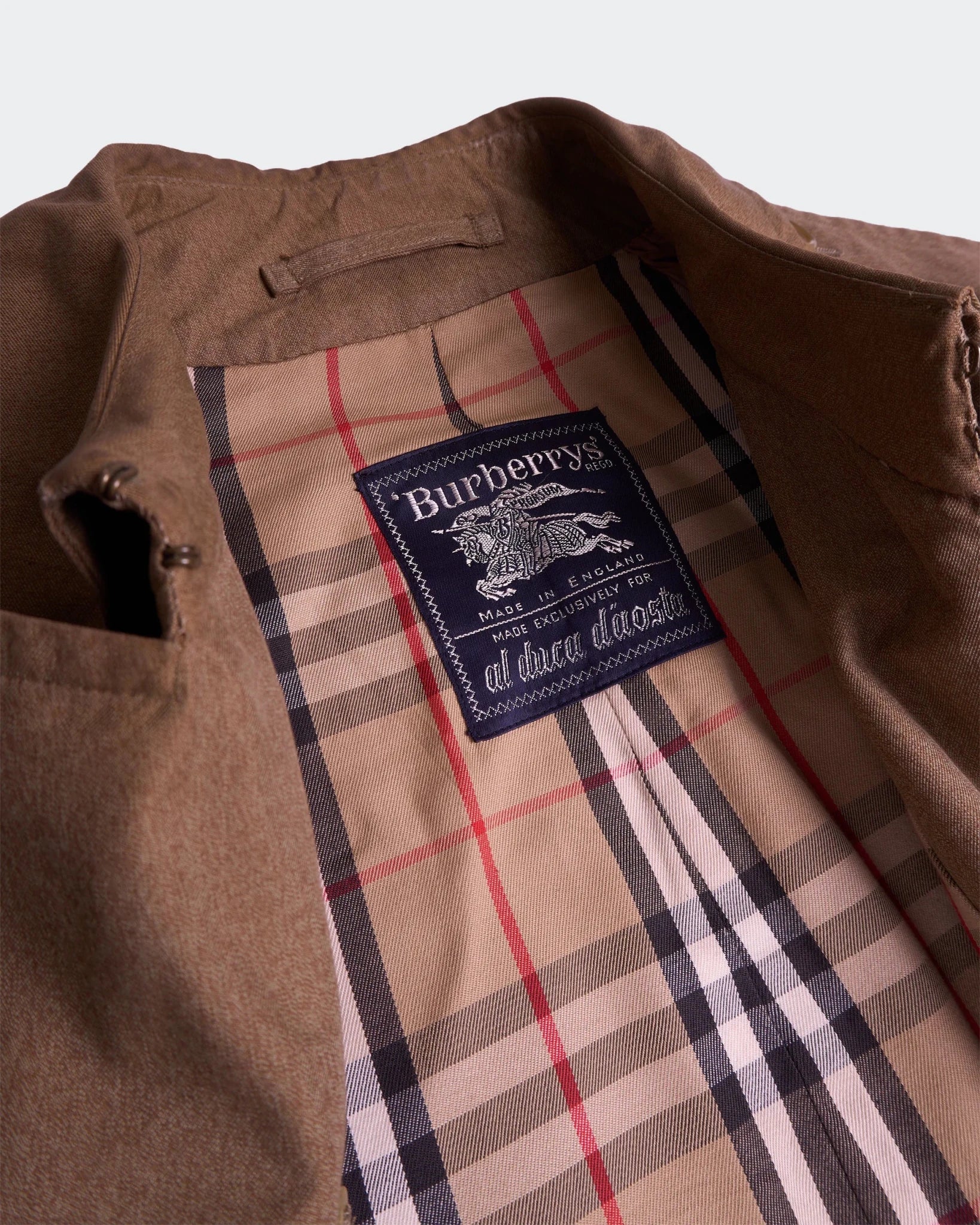 Burberry 1990's Brown Cotton Trenchcoat - M