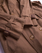 Burberry 1990's Brown Cotton Trenchcoat - M