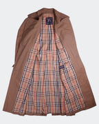 Burberry 1990's Brown Cotton Trenchcoat - M