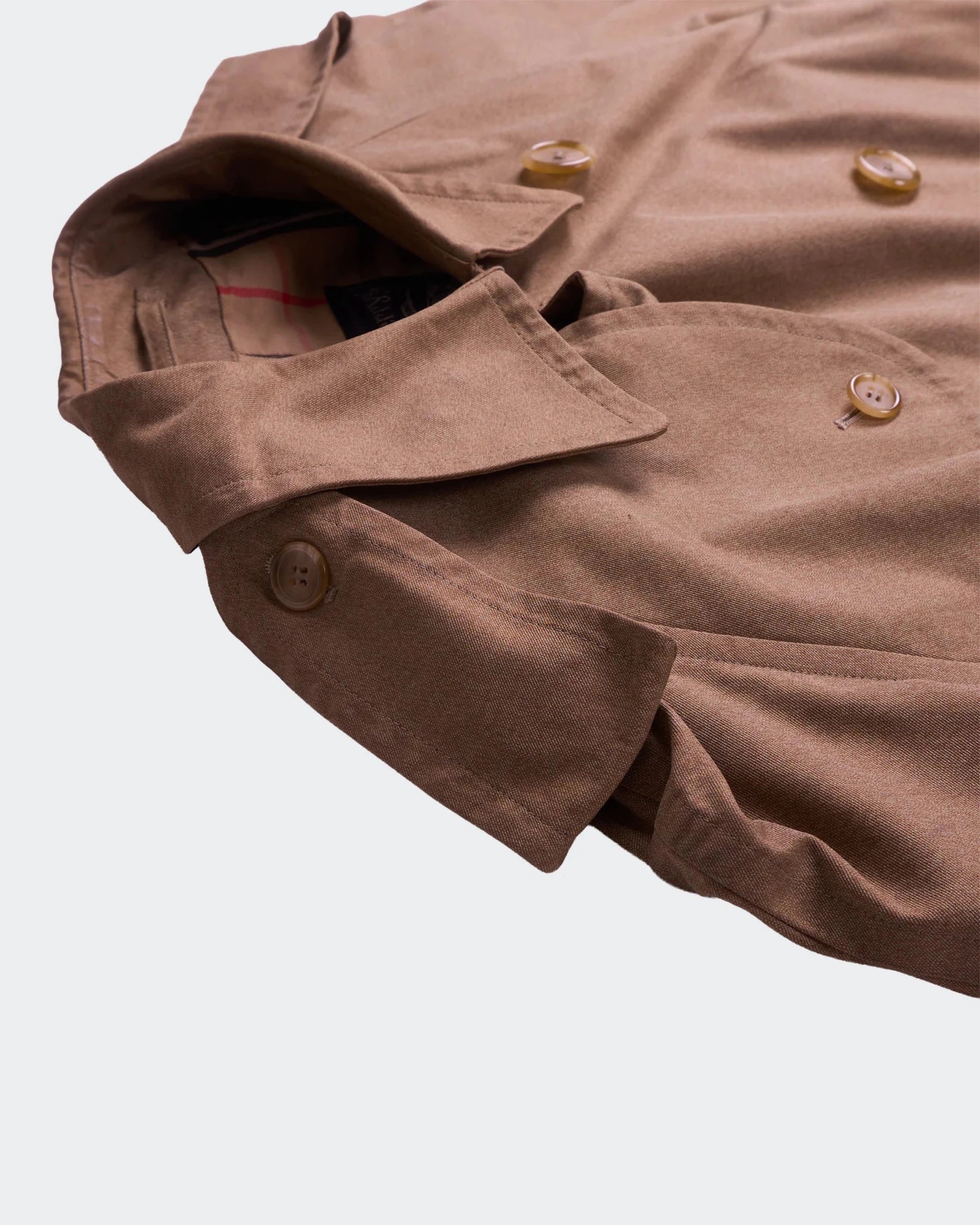 Burberry 1990's Brown Cotton Trenchcoat - M