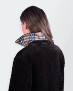 Burberry 1990's Brown Velvet Quilted Jacket - S