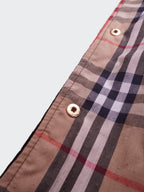 Burberry 1990's Brown Velvet Quilted Jacket - S