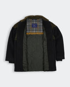 Burberry 1990's Brown Wool Overcoat - M