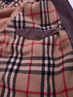 Burberry 1990's Grey Wool Harrington Jacket - XL