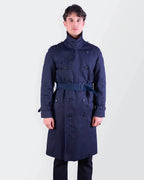 Burberry 1990's Navy Trenchcoat - M