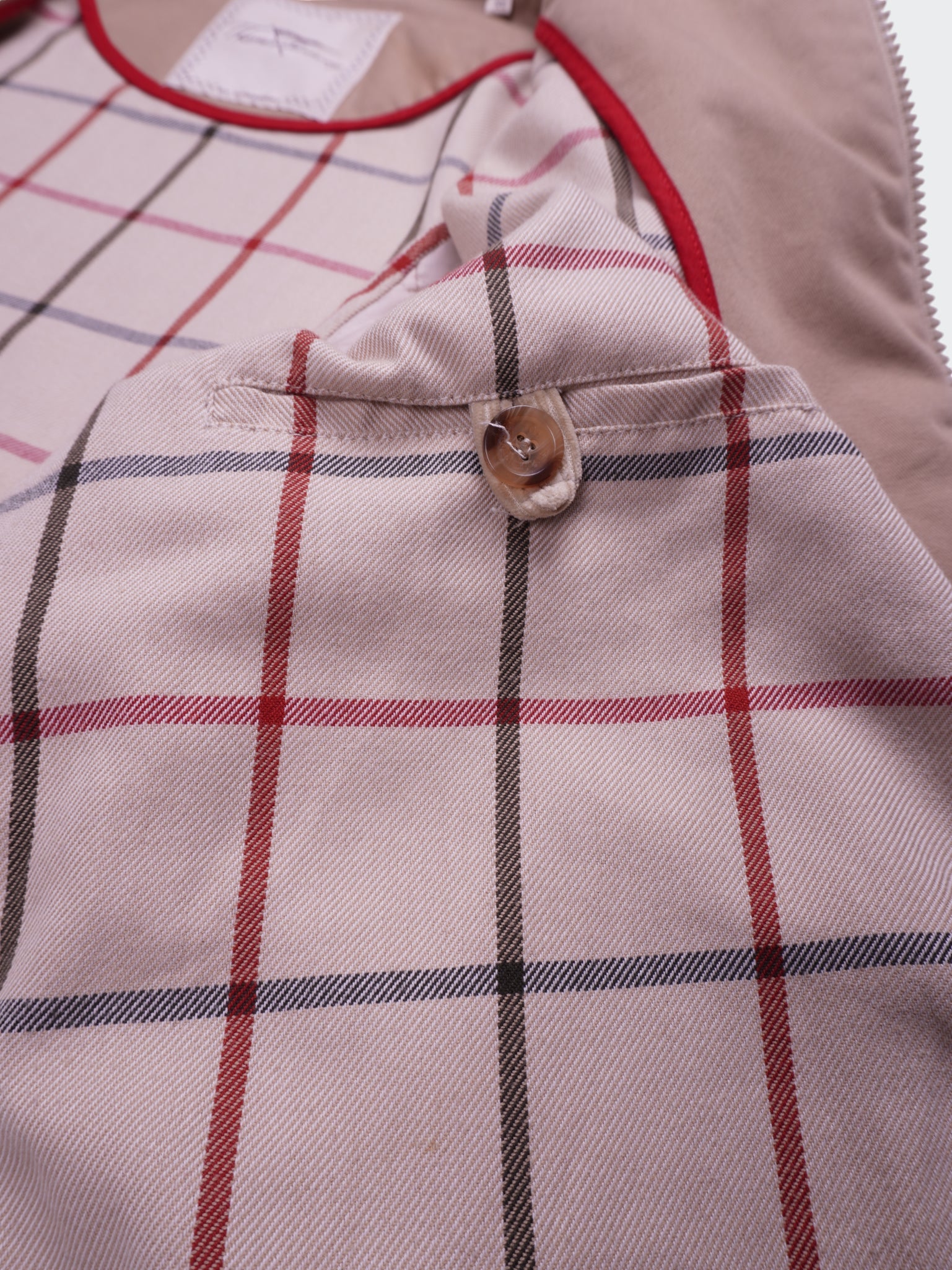 Burberry 2000's Beige Corduroy Harrington Jacket - XL
