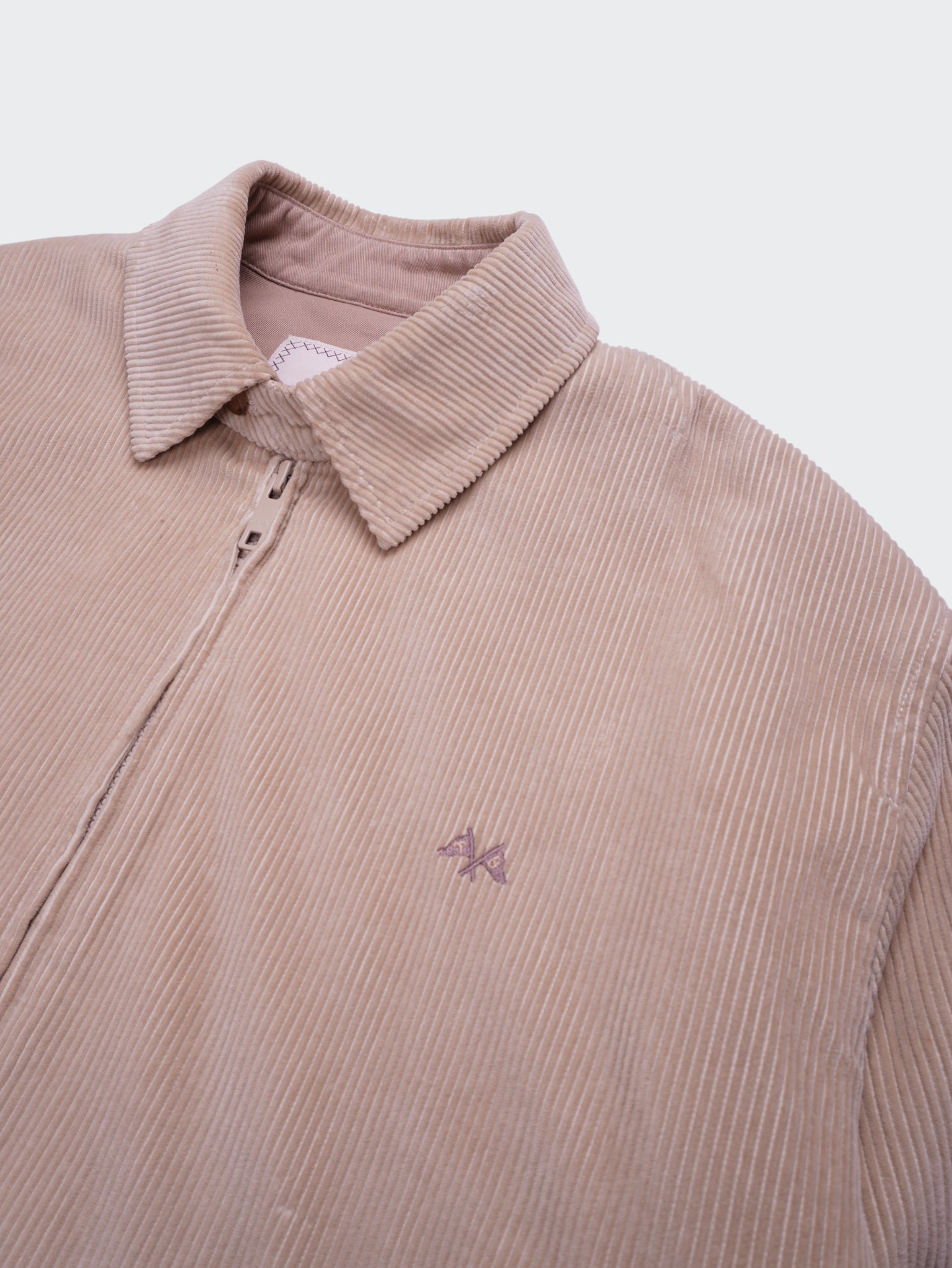 Burberry 2000's Beige Corduroy Harrington Jacket - XL