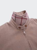 Burberry 2000's Beige Corduroy Harrington Jacket - XL