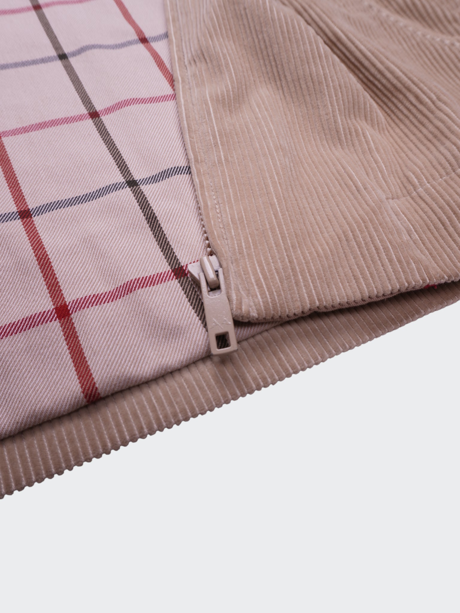 Burberry 2000's Beige Corduroy Harrington Jacket - XL