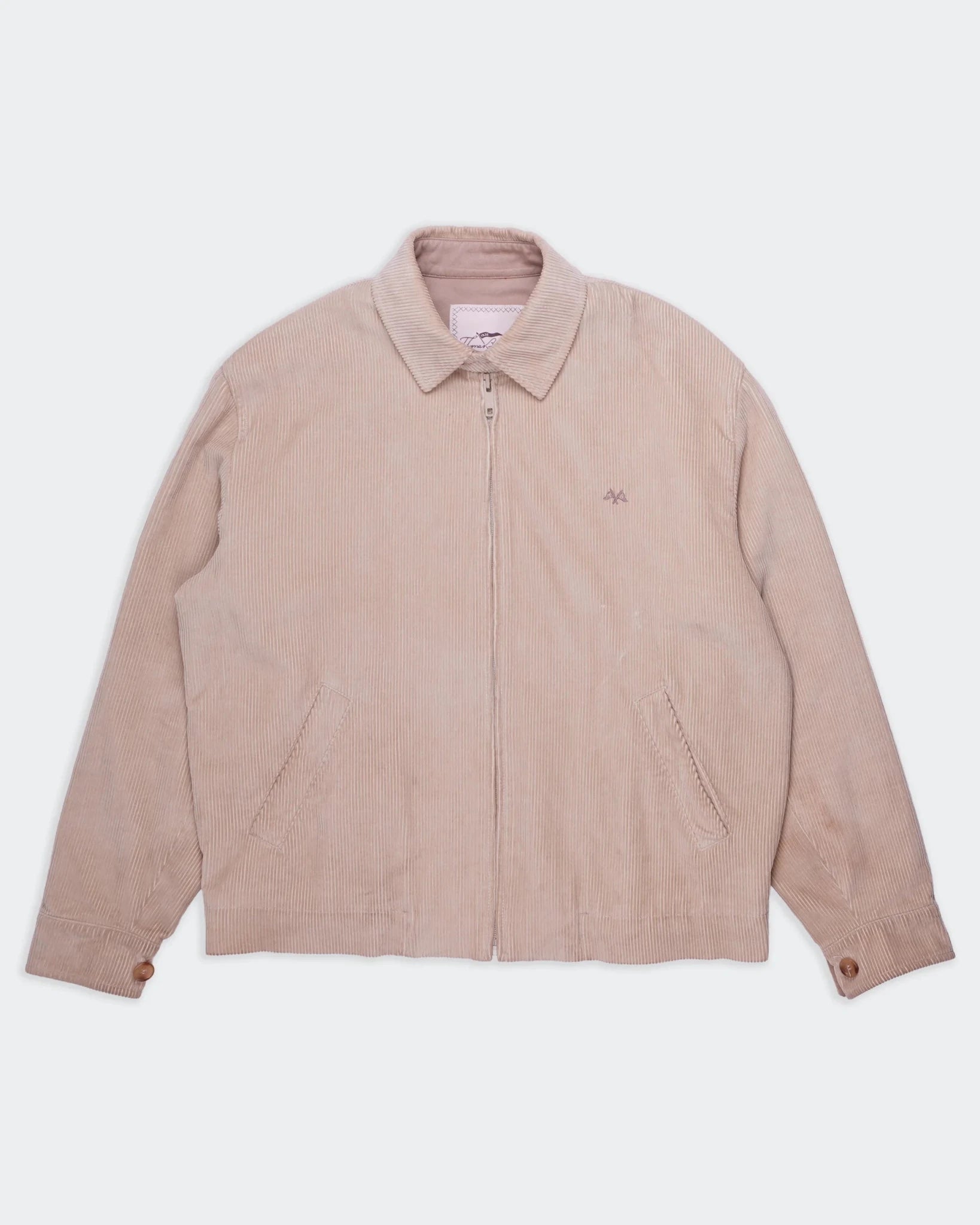 Burberry 2000's Beige Corduroy Harrington Jacket - XL