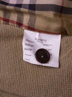 Burberry 2000's Beige Corduroy, Wool Zip Cardigan - S