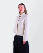 Burberry 2000's Beige Wool Harrington Jacket - S