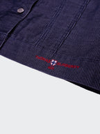 Burberry 2000's Blue Cropped Cotton Jacket - L