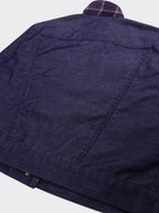 Burberry 2000's Blue Cropped Cotton Jacket - L