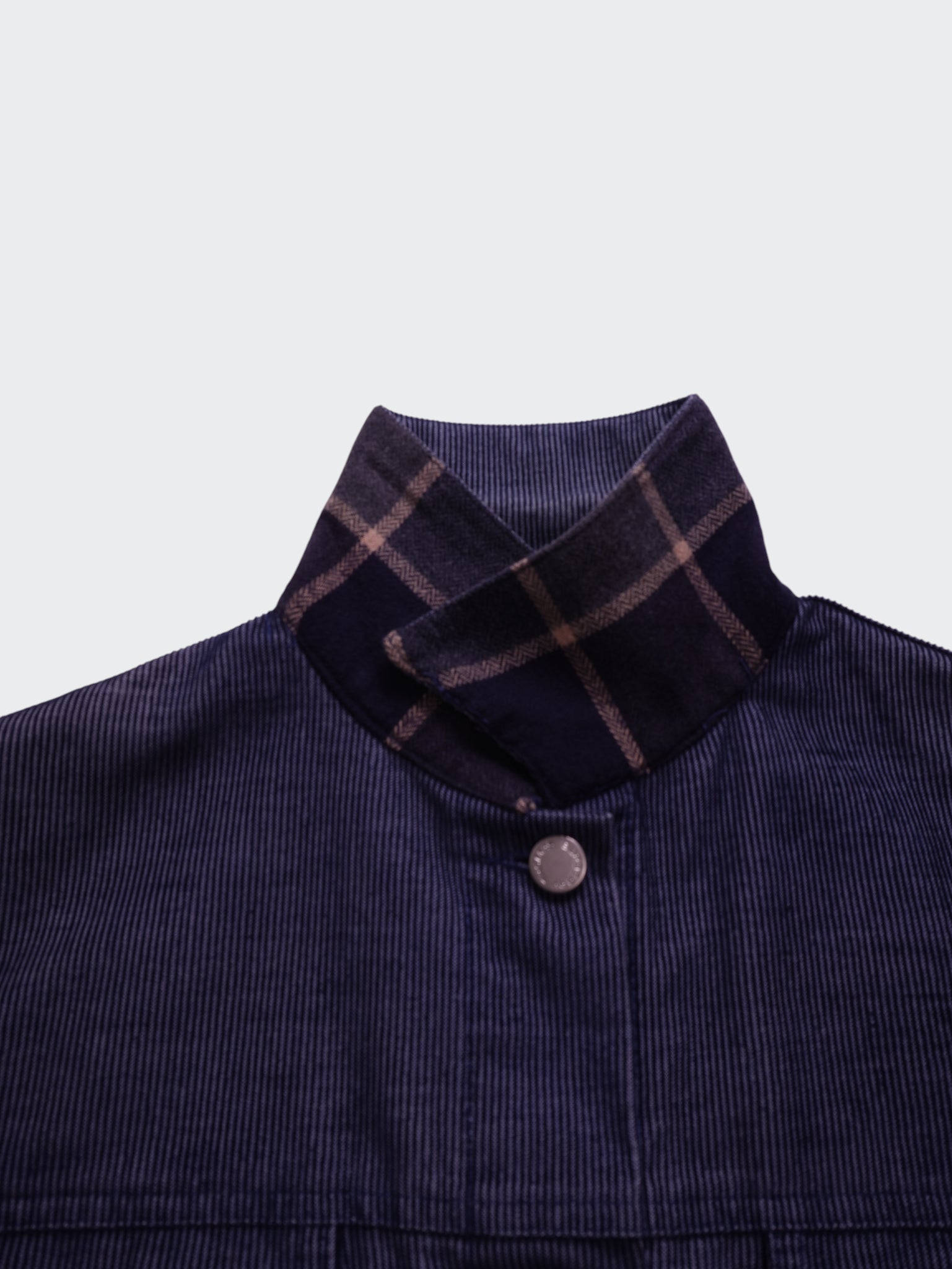 Burberry 2000's Blue Cropped Cotton Jacket - L