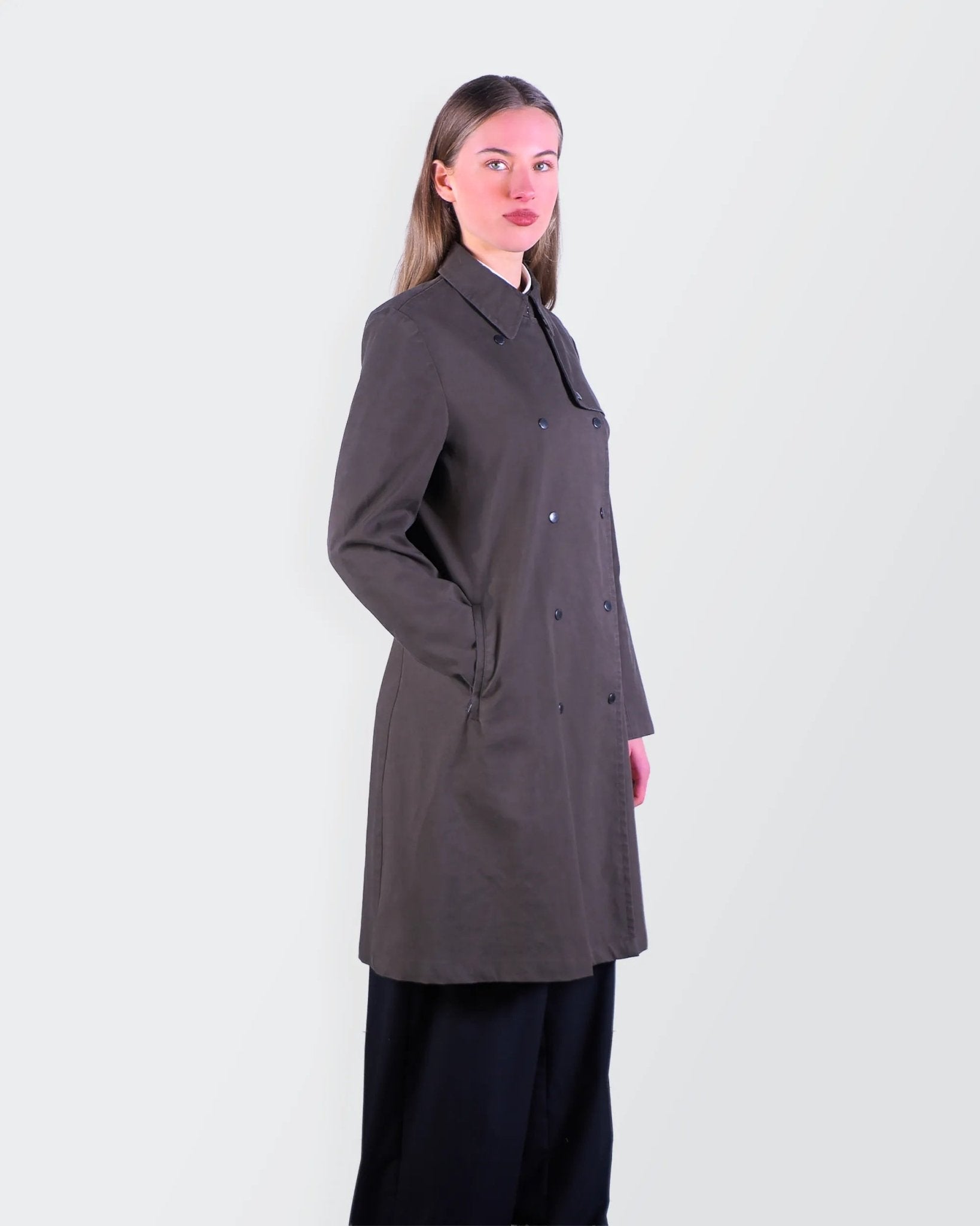 Burberry 2000's Brown Overcoat - S